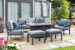 Titchwell Lounge Set with Gas Fire Pit Table