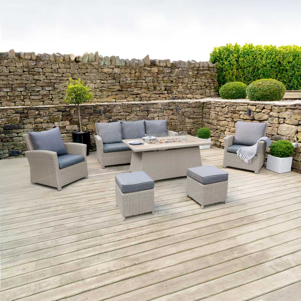 Outdoor Lounge Garden Furniture, Barbados Fire Pit