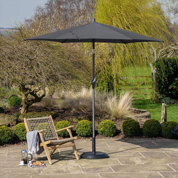 Platinum Riva 250cm Round Anthracite Parasol