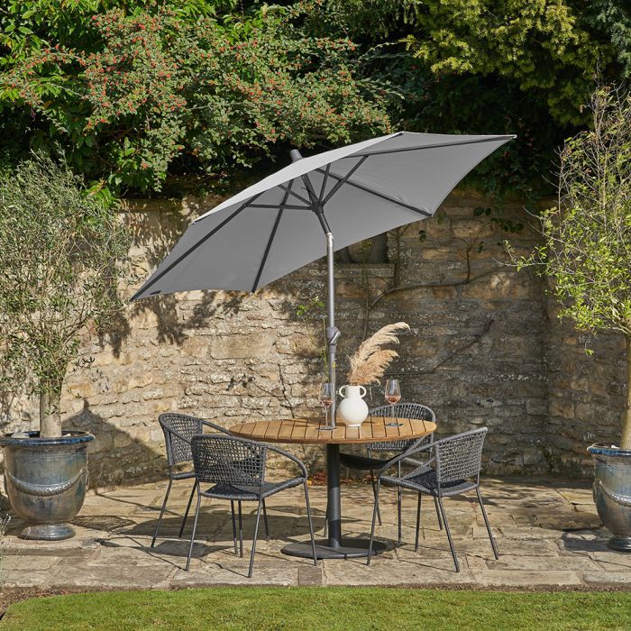 Platinum Riva 250cm Round Lunar Grey Parasol