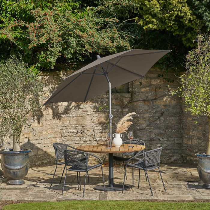 Platinum Riva 250cm Round Taupe Parasol