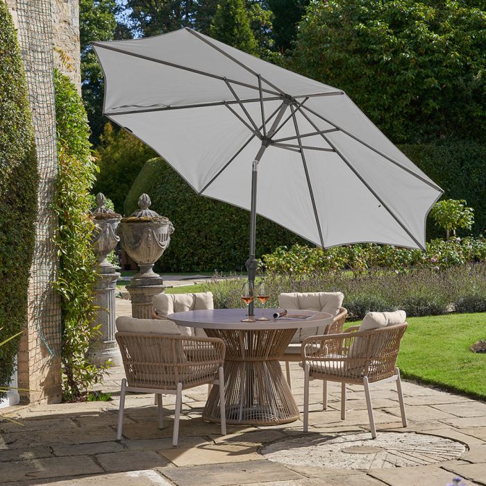 Platinum Riva 300cm Round Lunar Grey Parasol