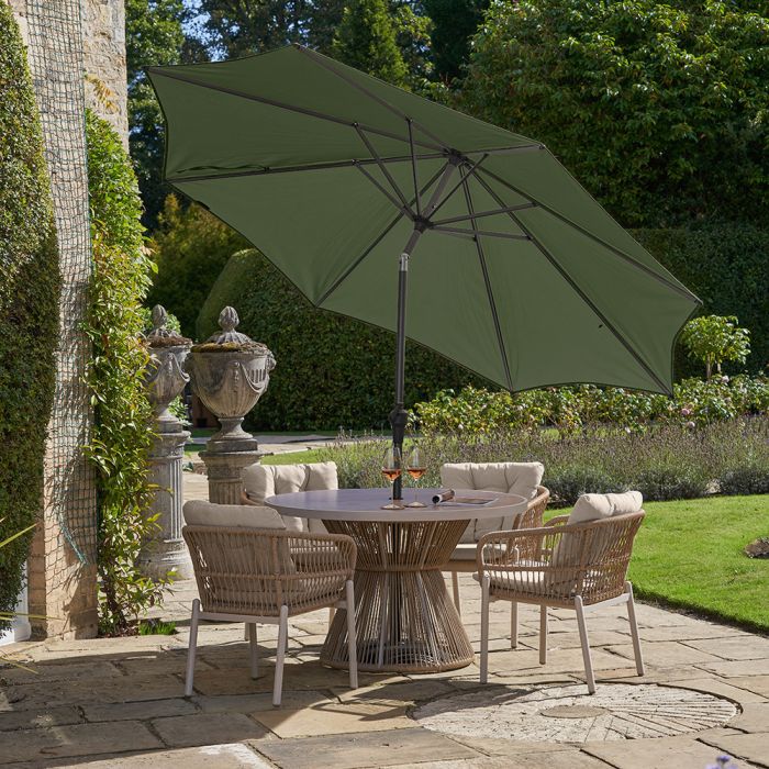 Platinum Riva 300cm Round Olive Parasol