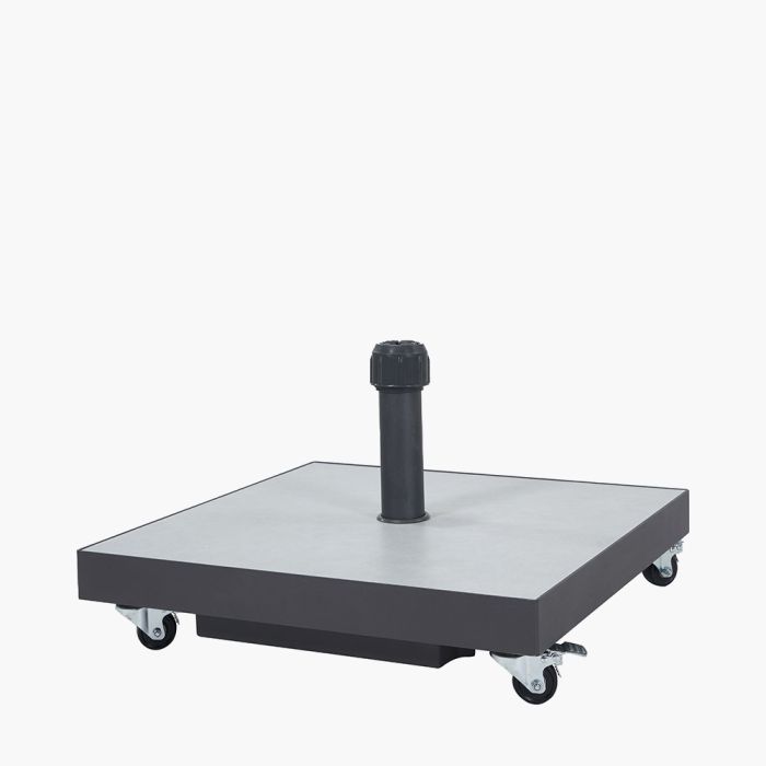 Ceramica Wheeled Parasol Base 40kg when filled with sand - Grey