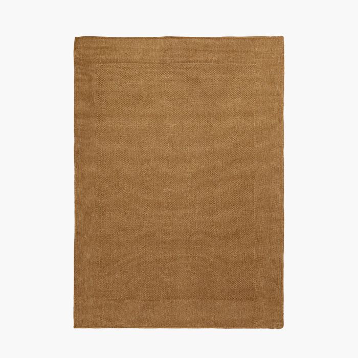 Indoor Outdoor Natural Border Design Rug