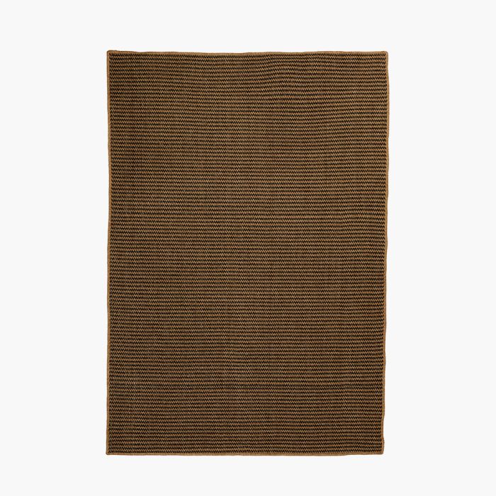 Indoor Outdoor Natural and Slate Grey Design Rug