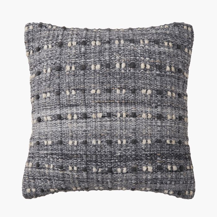 Outdoor Grey Double Stitch Design Scatter Cushion