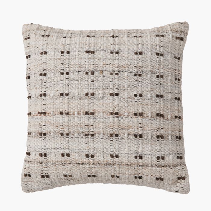 Outdoor Natural Double Stitch Design Scatter Cushion
