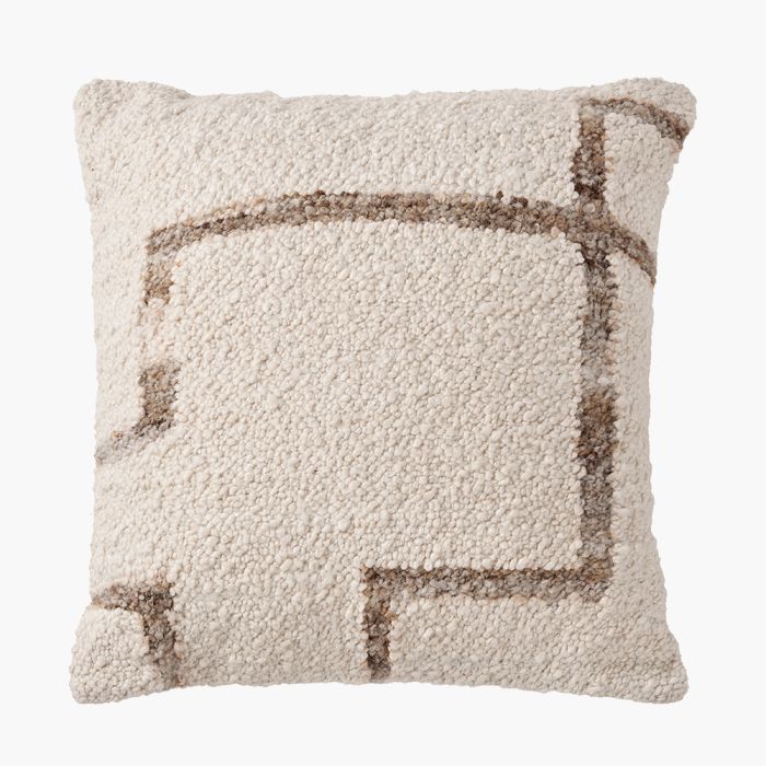 Outdoor Natural and Tan Fleck Design Scatter Cushion