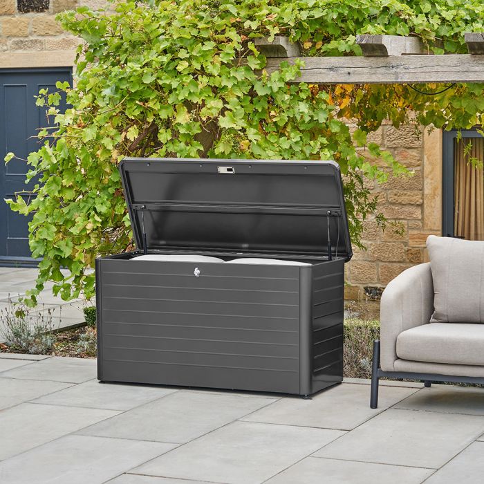 Rhode Island Small Steel Storage Box in Black