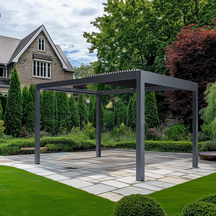 Abierto Gazebo Full Electric 3m x 4m inc LED. Installation Included