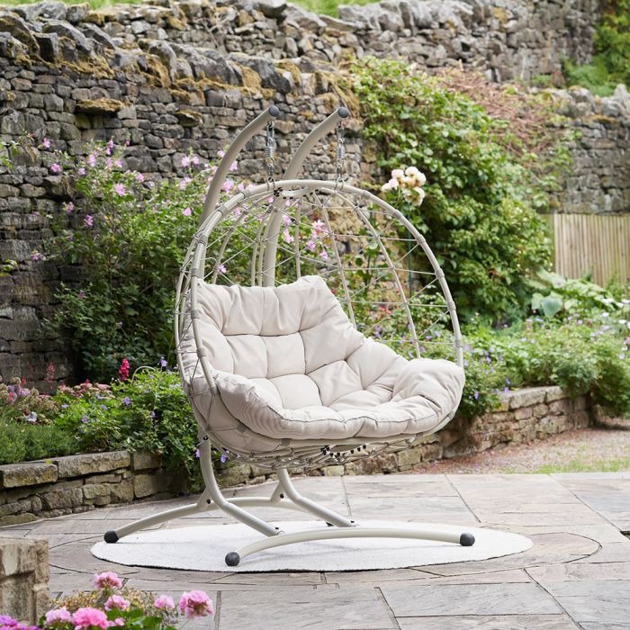 Lyon Double Egg Chair Putty