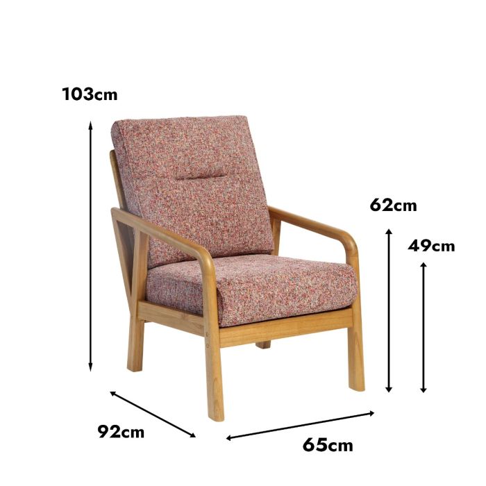 Dubai Armchair Light Oak