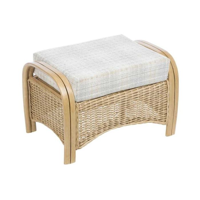 Turin Footstool Light Oak