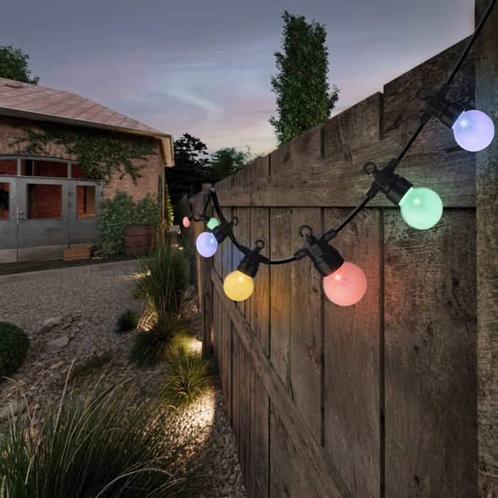 20 LED Outdoor Solar Twinkle Party Lights Multi Colour with 8 Functions