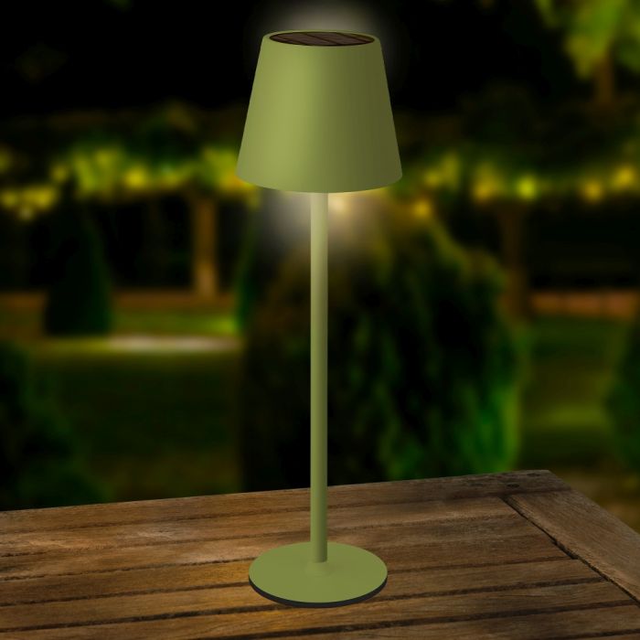 Green Solar Table Lamp