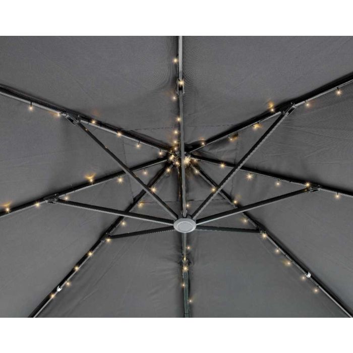 Solar Powered Parasol Lights - Warm White