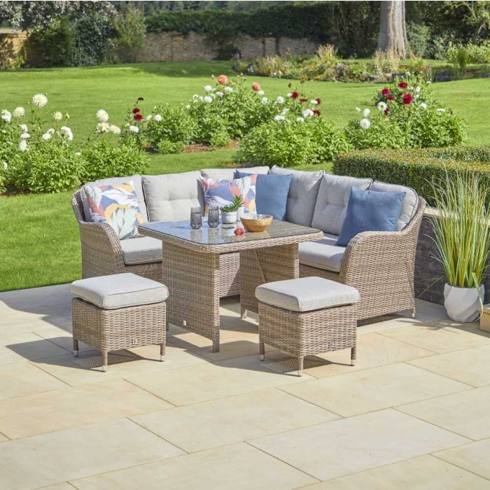 Monte Carlo Compact Corner Lounge Set - Sand