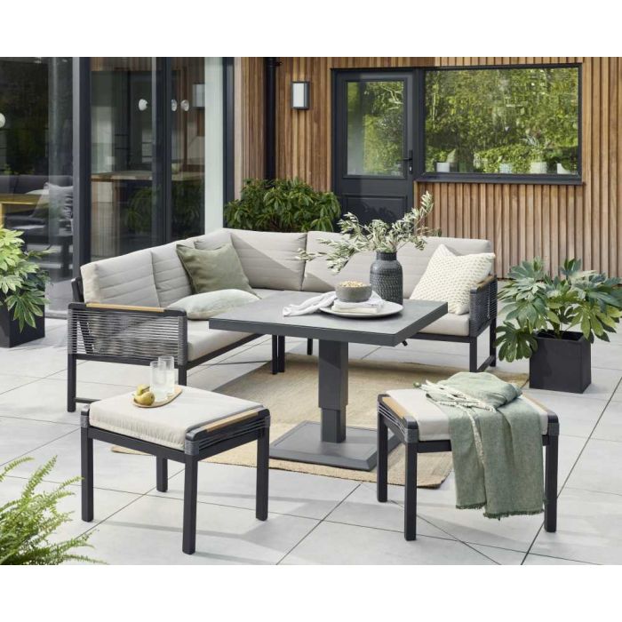 Bellmount Mini Corner Lounge Set With Height Adjustable Table