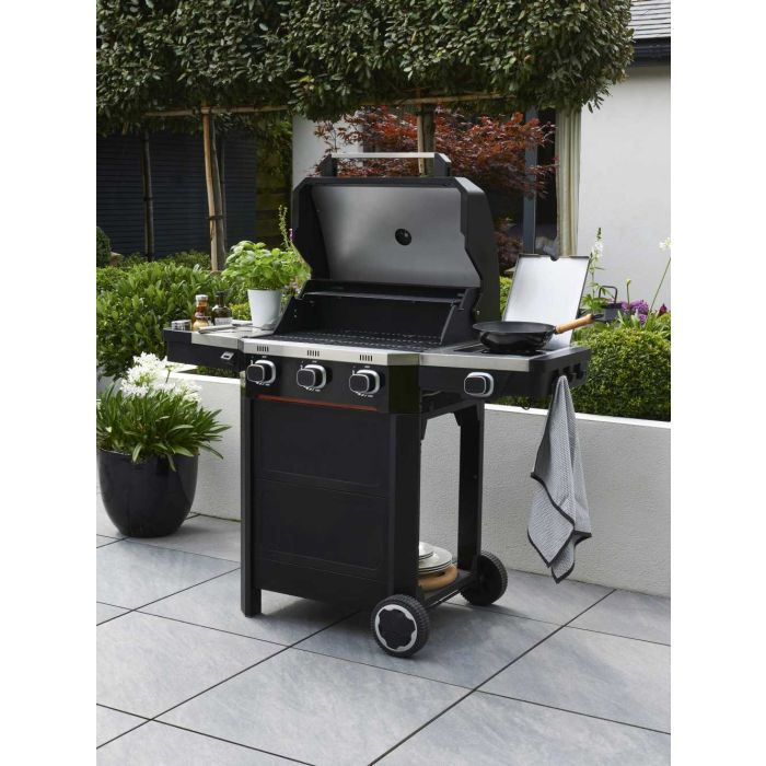 Atlas 3 Burner Gas BBQ with Side Burner