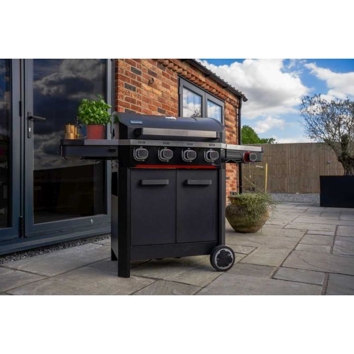 Atlas 4 Burner Gas BBQ with Side Burner