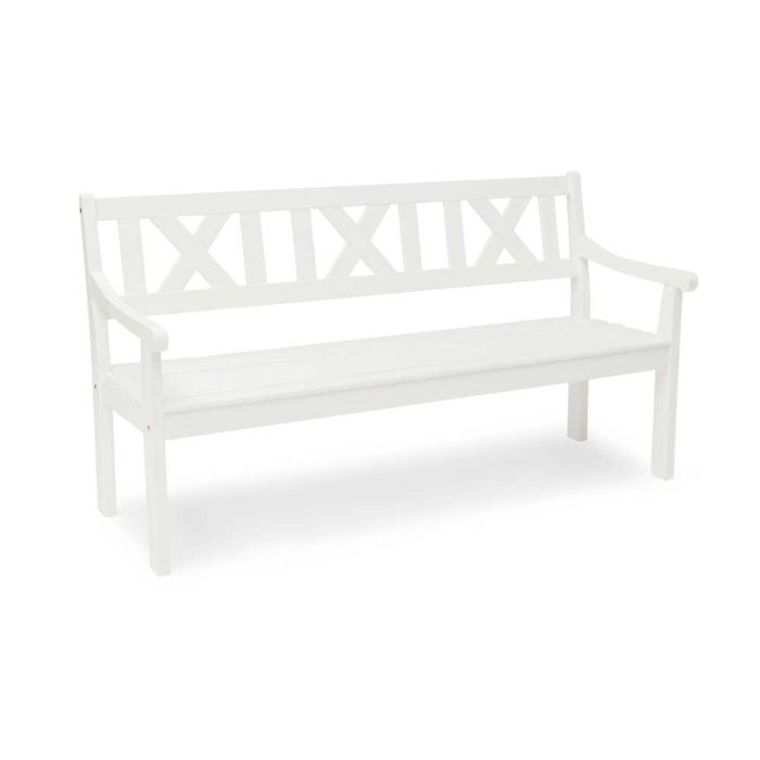 Lacko 3 Seat White Bench