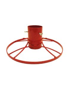 Contemporary Tree Stand 5 inch Diam Red Plain Gloss
