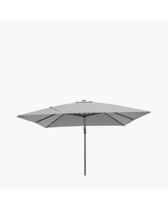 Platinum Challenger T2 Glow LED Cantilever Parasol 300x300cm.Luna Grey Canopy