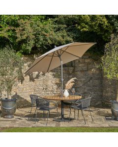 Platinum Riva 250cm Round Champagne Parasol
