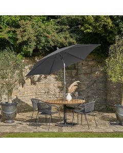 Platinum Riva 250cm Round Anthracite Parasol