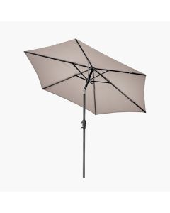 Platinum Riva 250cm Round Taupe Parasol