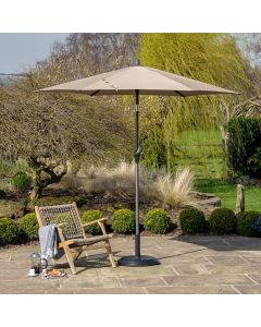 Platinum Riva 250cm Round Taupe Parasol