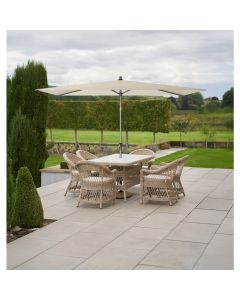 Platinum Riva 200x300cm Rectangular Champagne Parasol