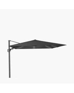 Platinum Premium Challenger T2 Glow Cantilever Parasol 300x300x265cm. Faded Black Canopy 