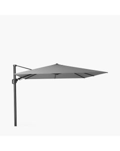 Platinum Premium Challenger T2  Cantilever Parasol 300x300x265cm. Manhattan Grey Canopy 