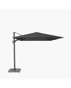 Platinum Premium Challenger T2 Cantilever Parasol 350x260x246cm. Faded Black Canopy 