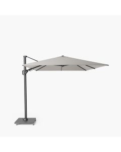 Platinum Premium Challenger T2 Cantilever Parasol 350x260x246cm. Manhattan Grey Canopy 