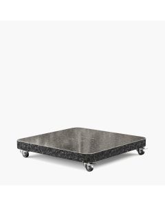 Ancona Anthracite Granite 90KG Rounded Edge Wheeled Parasol Base