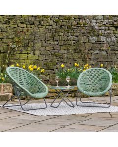 Tobs Outdoor Green Foldable Loungers Set
