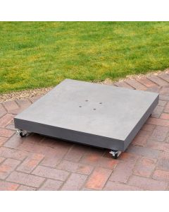 Ceramica Wheeled Parasol Base 90kg when filled with sand - Grey