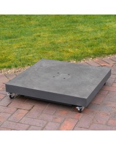 Ceramica Wheeled Parasol Base 90kg when filled with sand - Grey