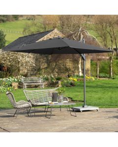 Platinum Voyager T2 Cantilever Parasol 270x270x248cm. Anthracite Canopy 
