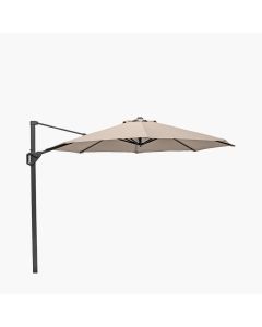 Platinum Voyager T1 Cantilever Parasol 300cm Round.  Taupe Canopy 