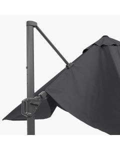 Platinum Challenger T2 Cantilever Parasol 350x260x264cm. Anthracite Frame. Anthracite Canopy 