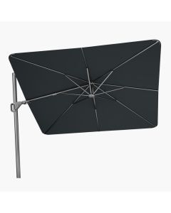 Platinum Nexus T2 Premium Cantilever Parasol W300xD300xH257cm. Faded Black Canopy