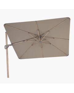 Platinum Nexus T2 Premium Cantilever Parasol W300xD300xH257cm. Havana Taupe Canopy