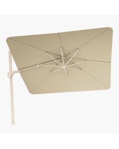 Platinum Nexus T2 Premium Cantilever Parasol W300xD300xH257cm. Champagne Canopy