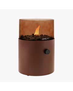 Cosiscoop XL Gas Fire Lantern - Mocha Brown / Smoked Glass