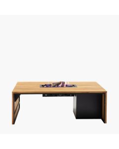 Cosibridge 140 Teak Gas Fire Pit Table