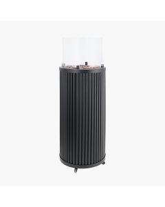 Cosipillar Tube High Gas Fire Pit Black